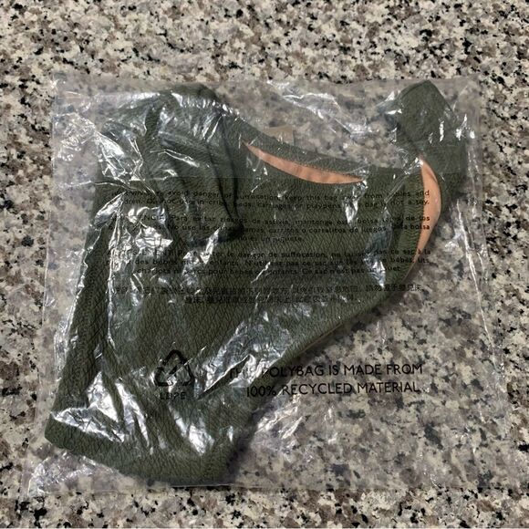 J Crew Textured Curved Waist Cheeky Bikini Bottom BC050 S - Picture 7 of 8